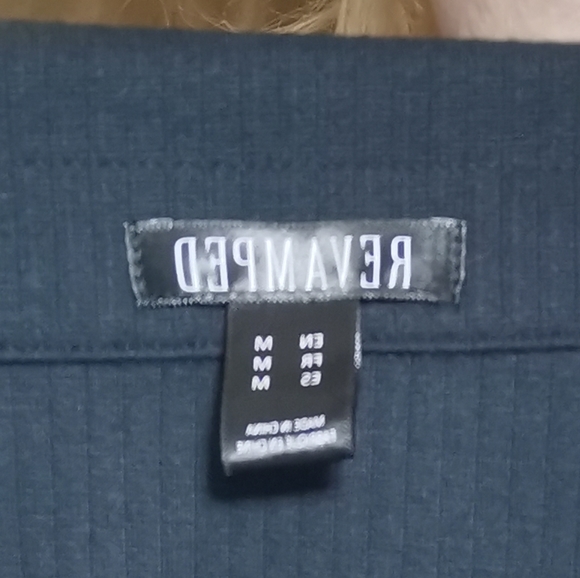 Revamped Black Button Up Long Sleeve Belted Dress - Picture 4 of 4